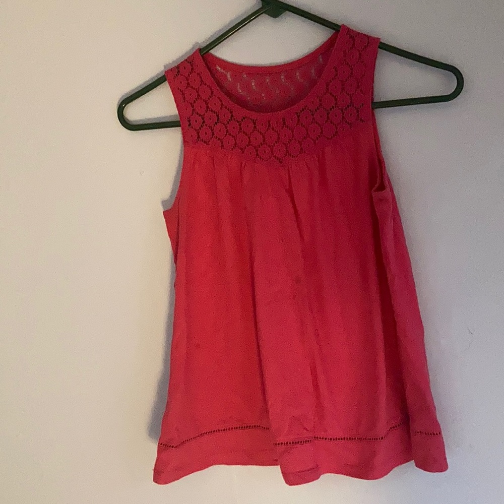Faded glory pink tank top